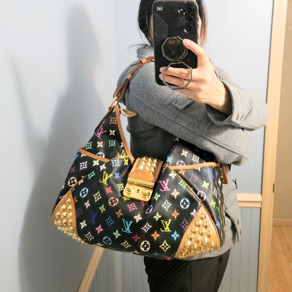 Louis Vuitton Chrissie Mm Monogram Multi Color Black - Picture 1 of 13